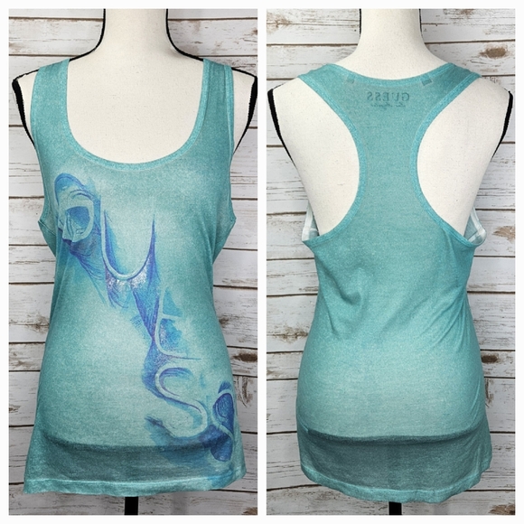 Guess Graphic Tank Top Size Large - Picture 2 of 6
